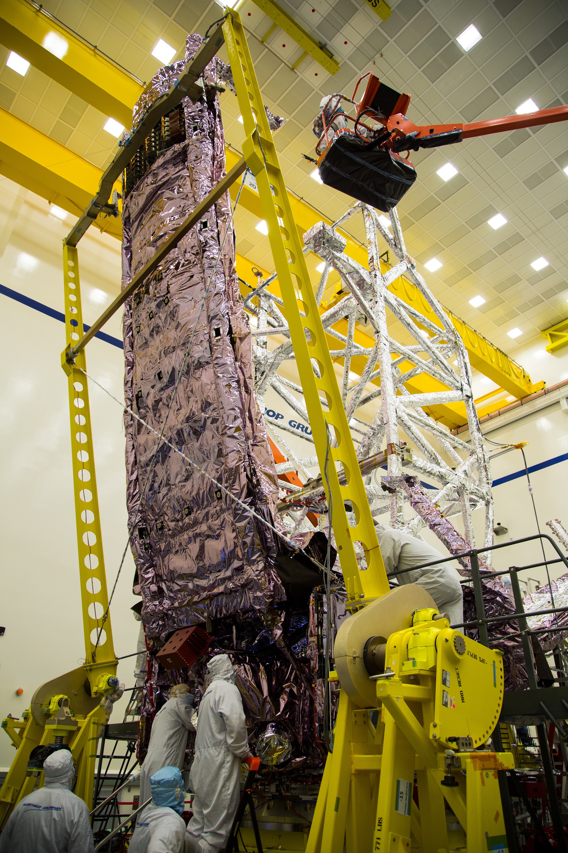 jwst technicians sun shield