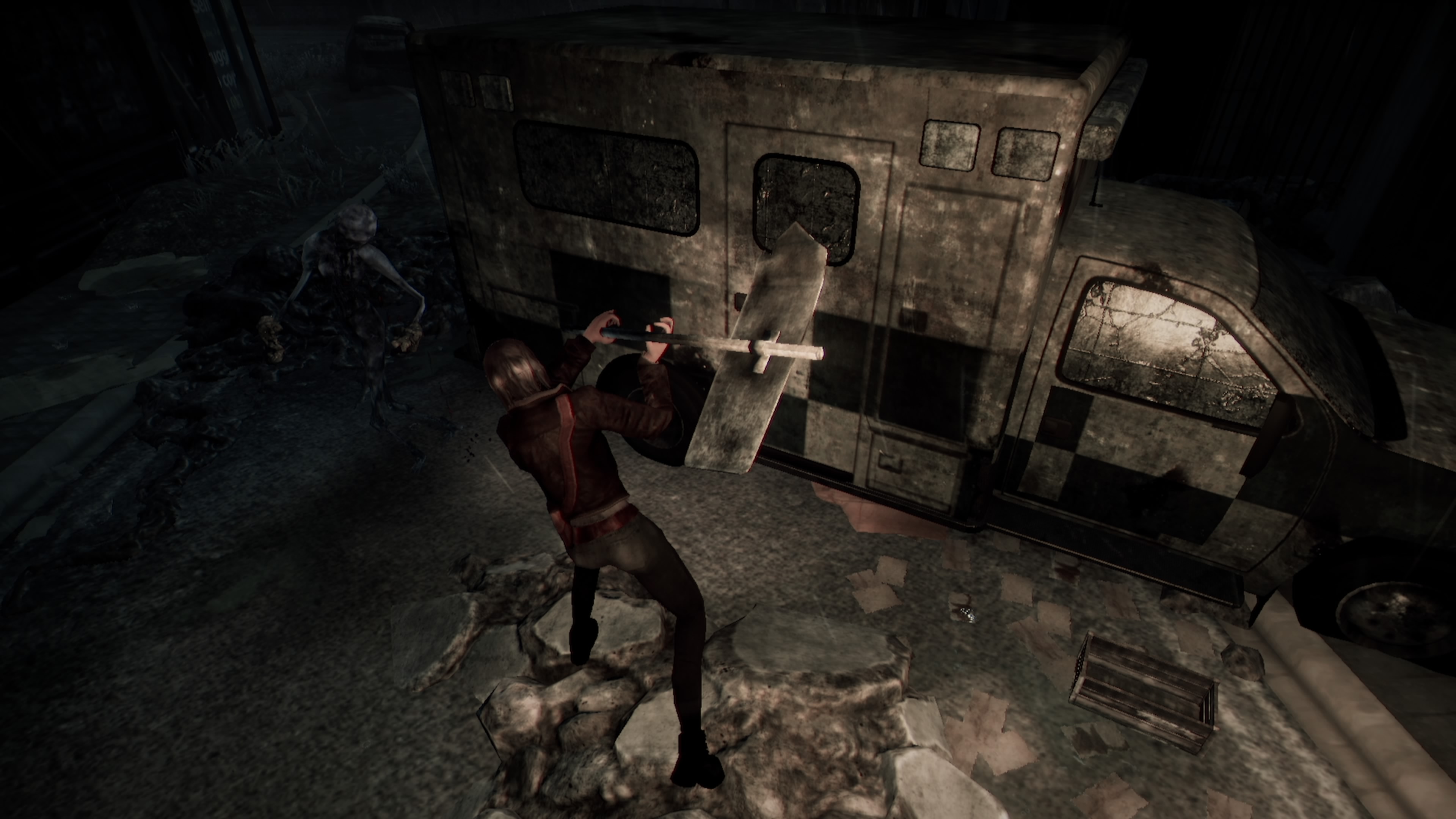 Hollowbody review; scenes from a PS1 era style horror game