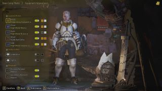 Monster Hunter Wilds layered armor - A hunter in white