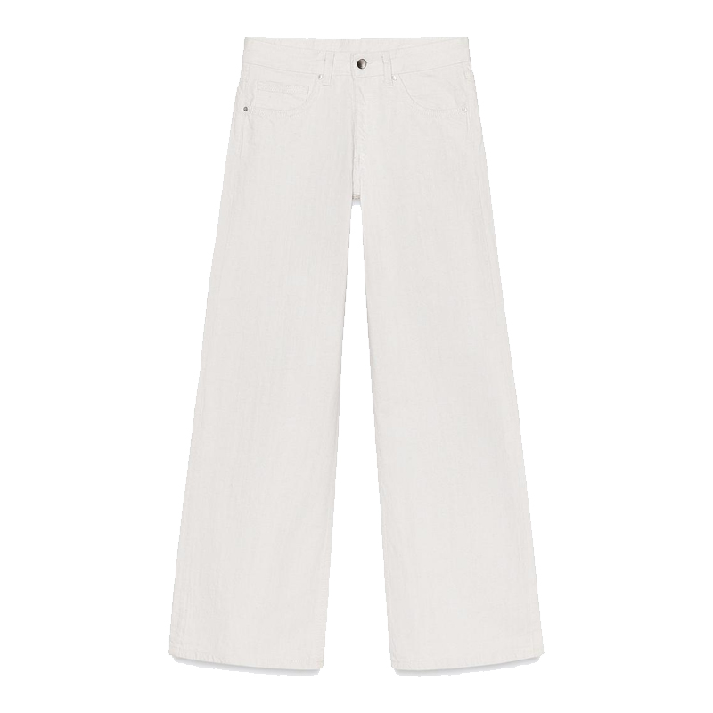 White wide leg jeans from Zara