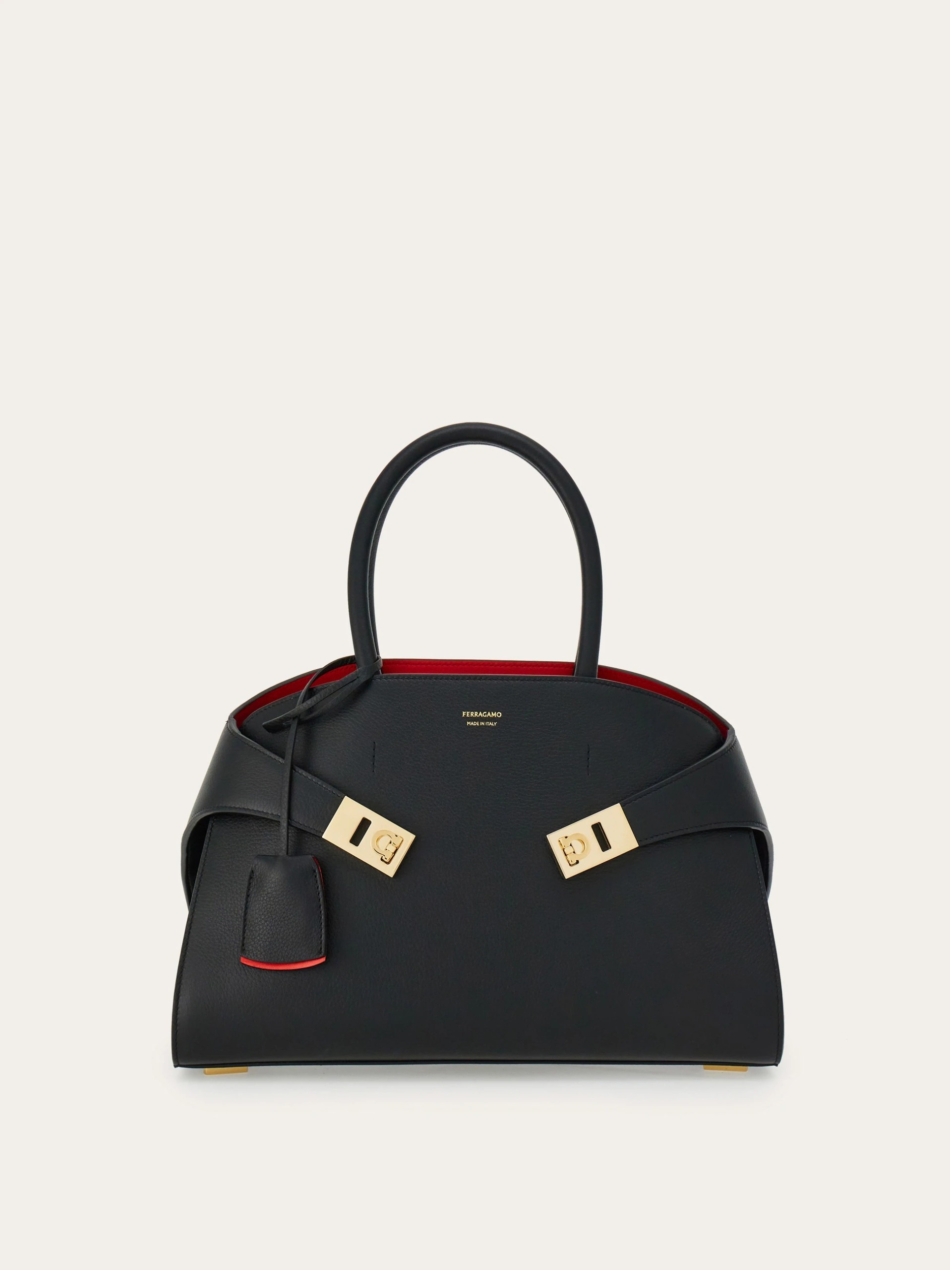 Ferragamo, Hug Bicolor Handbag (M)