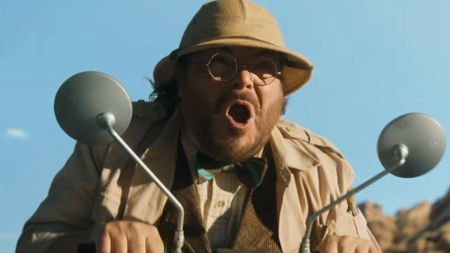 Jack Black in the Jumanji: Open World trailer
