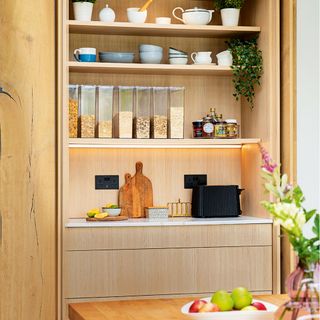 kitchen breakfast station