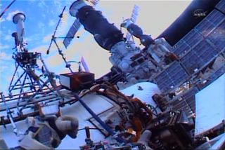 Russian Spacewalk Continues