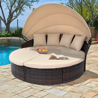 wicker outdoor daybed