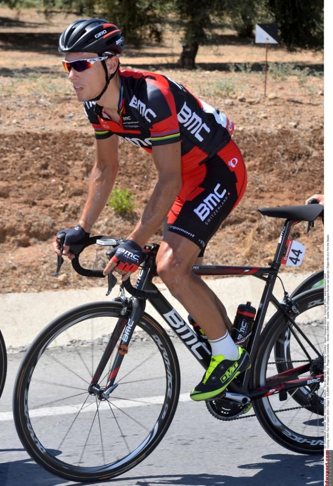 Philippe Gilbert (BMC) gets out of the saddle