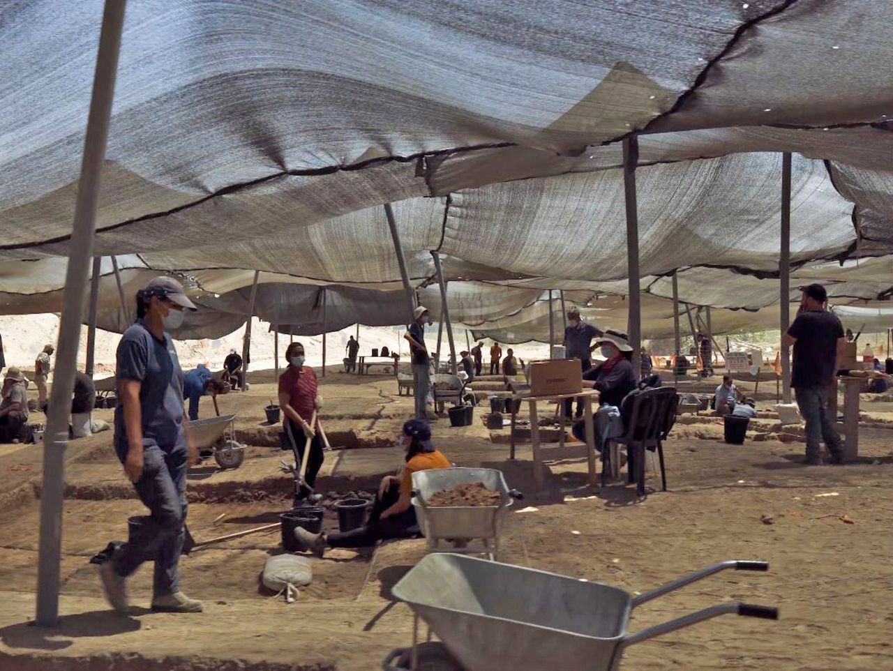 The excavation site