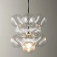 Small Antique Brass fluted bubble chandelier, from £149 at Dowsing &amp; Reynolds