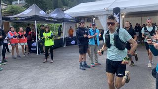 Vincent Bouillard running in the UTMB