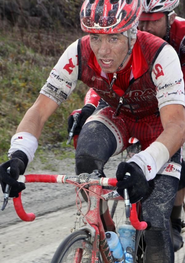 Luca Damiani (Kenda-Gear Grinder) leads the chase group at the start of the final break, and to what will be his best place to date as he finished fourth.