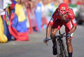 Nairo Quintana kept hold of his red jersey