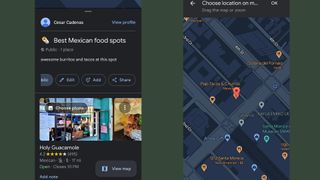 Google Maps - updating the list with a new entry