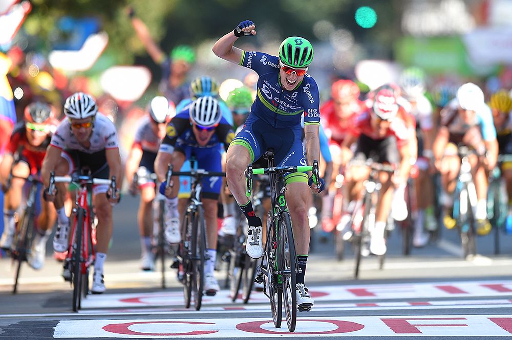 Jens Keukeleire (Orica-BikeExchange) claimed stage 12 of the Vuelta a Espa&ntilde;a