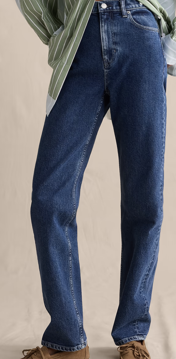 Banana Republic, High-Rise 90s Straight Jean