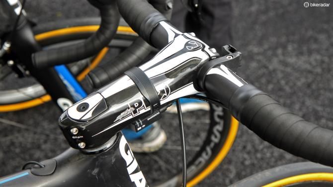 Marcel Kittel (Giant-Shimano) likely extracts more benefit from this extra-stiff PRO carbon stem than most