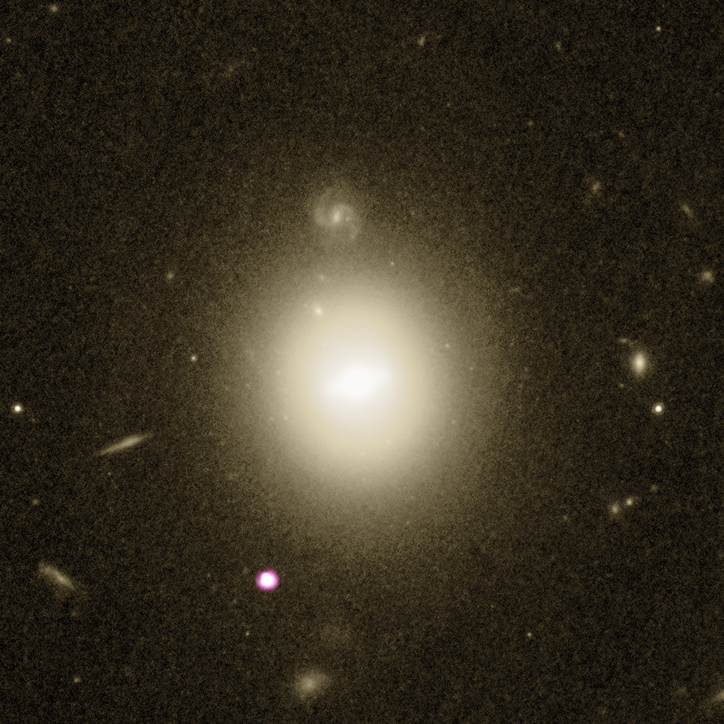 Es wird angenommen, dass Galaxy 6dFGS gJ215022.2-055059 einen der besten derzeit bekannten Kandidaten für Schwarze Löcher mittlerer Masse enthält.