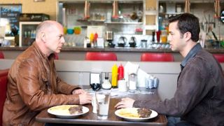 Bruce Willis and Joseph Gordon Levitt in Looper