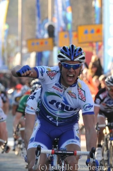 St&eacute;phane Poulhies (Saur Sojasun) took the win in the sprint