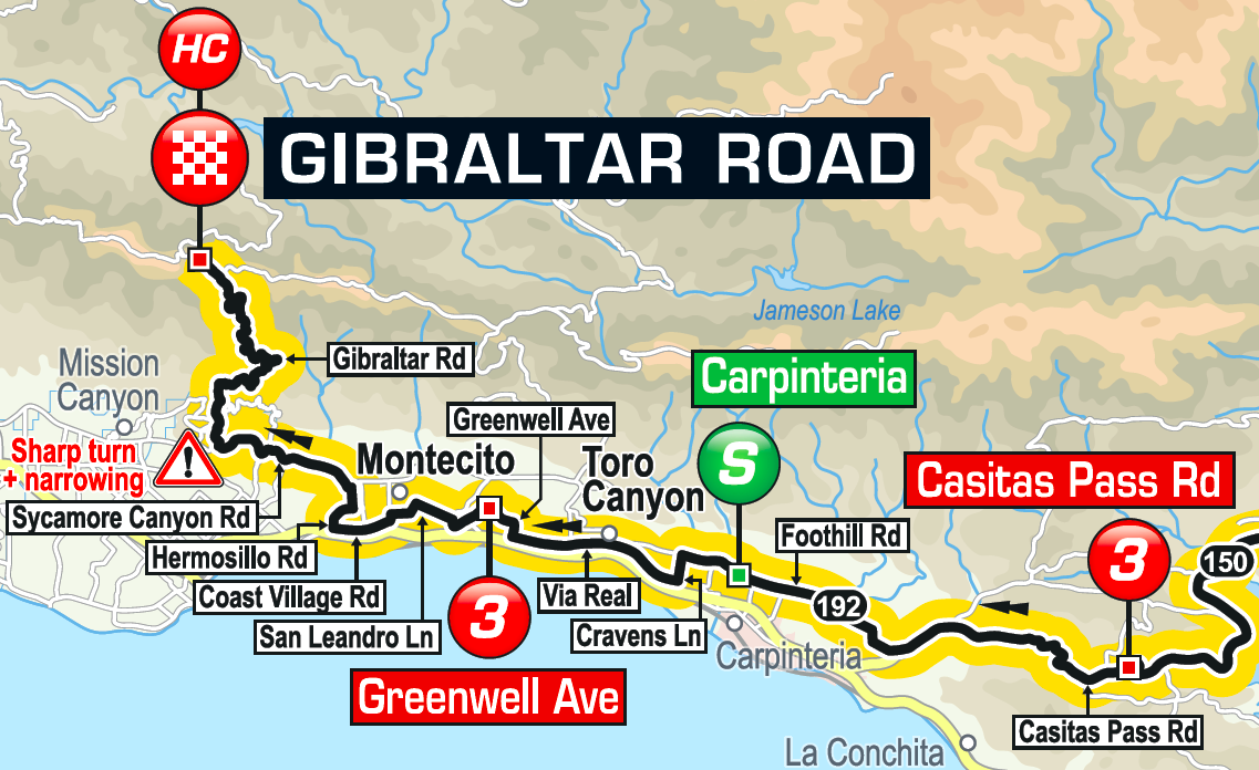 The run-up to the finish of stage 2 has been altered slightly