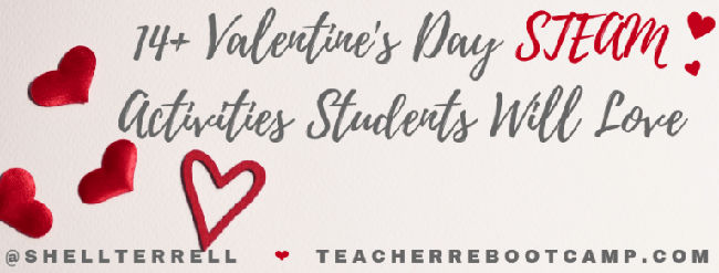 Illustration with hearts: 14+ Fabulous Valentine’s Day STEAM Activities Students Will Love