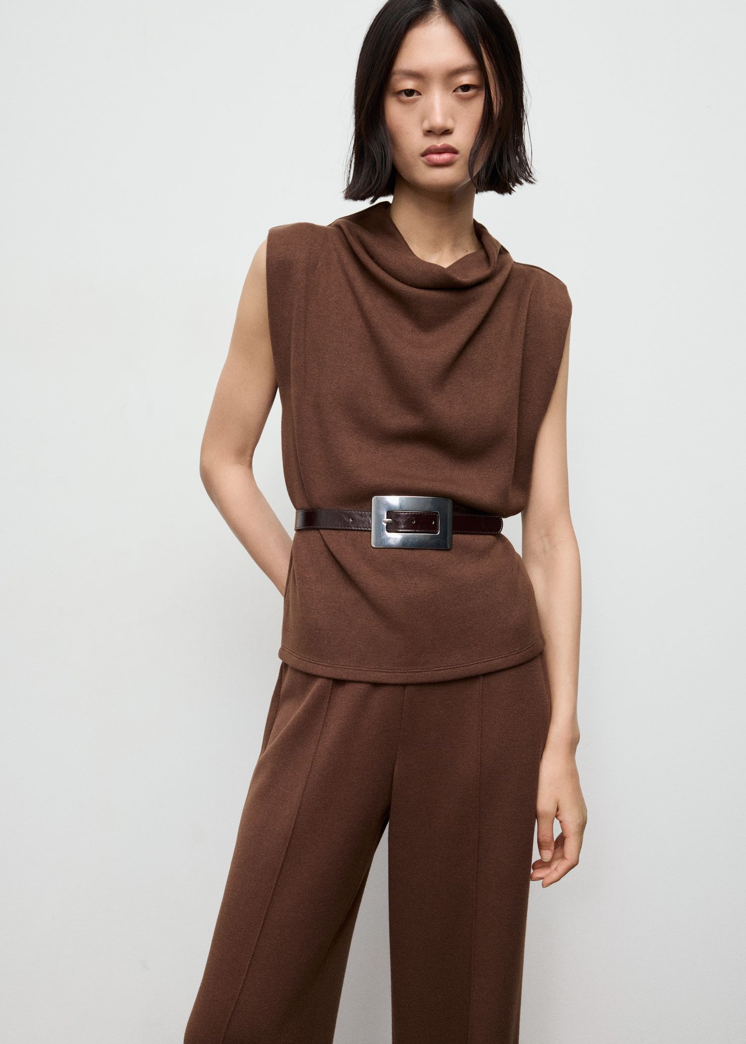 Draped Neck Top - Women | Mango Usa