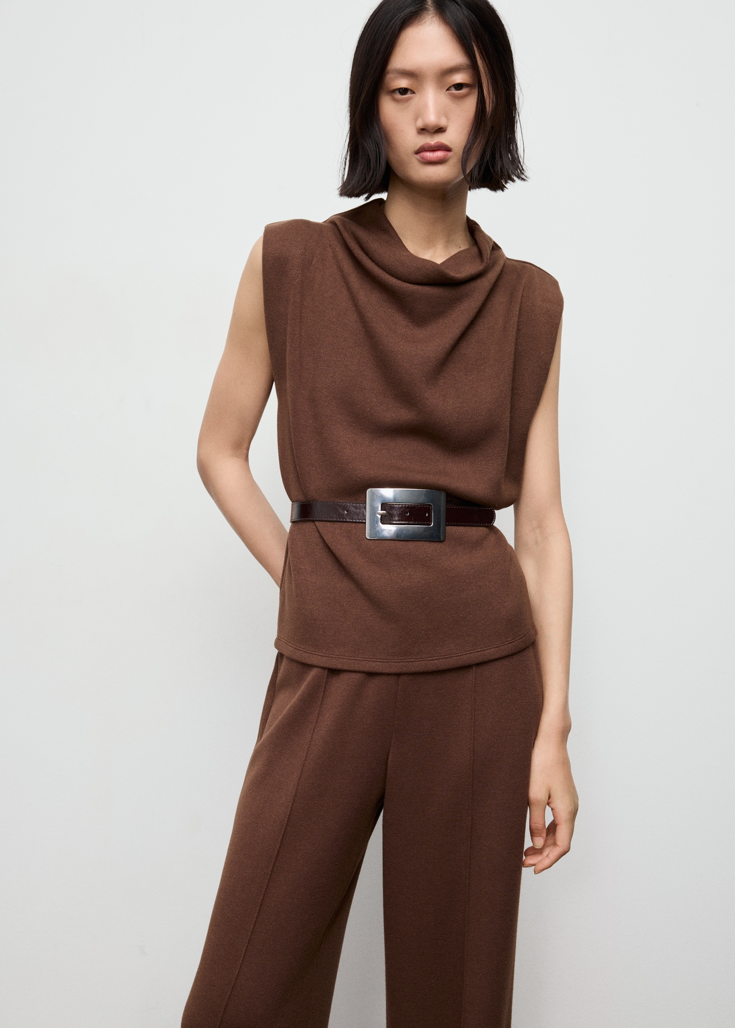 Draped Neck Top - Women | Mango Usa