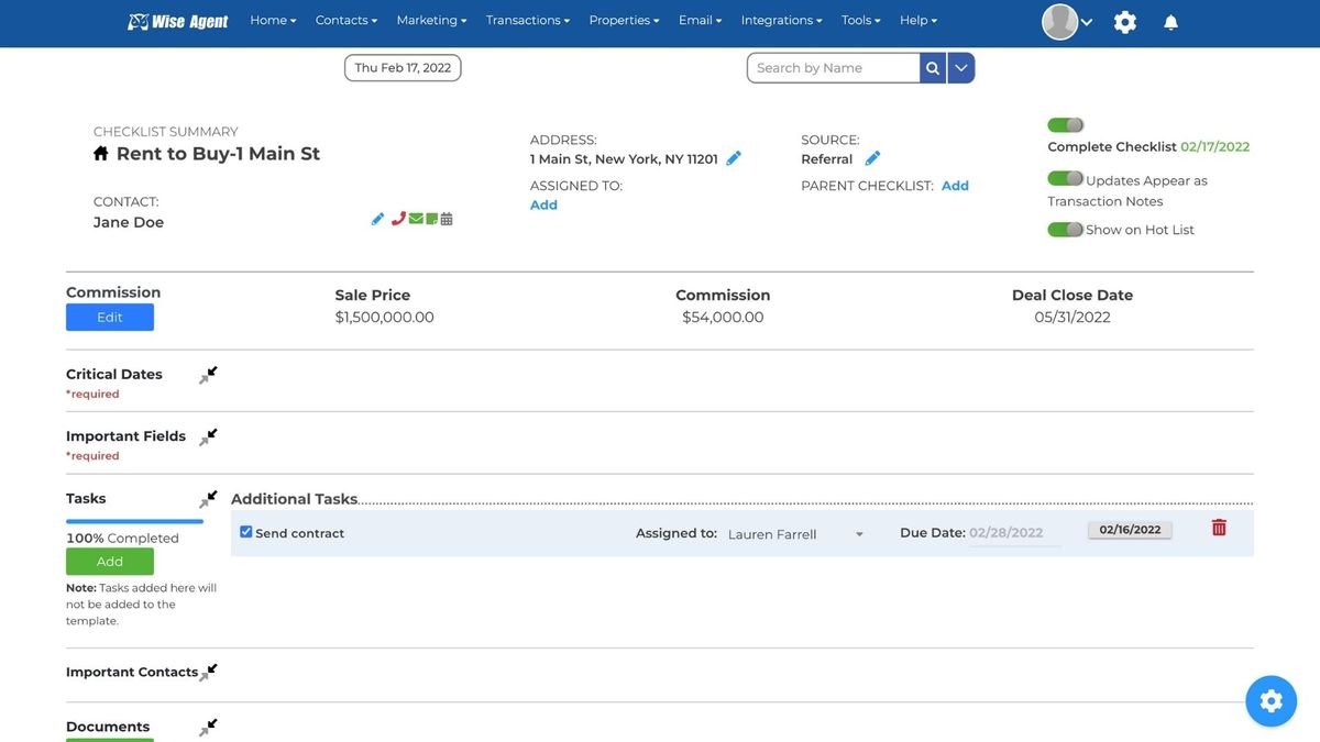 Wise Agent CRM