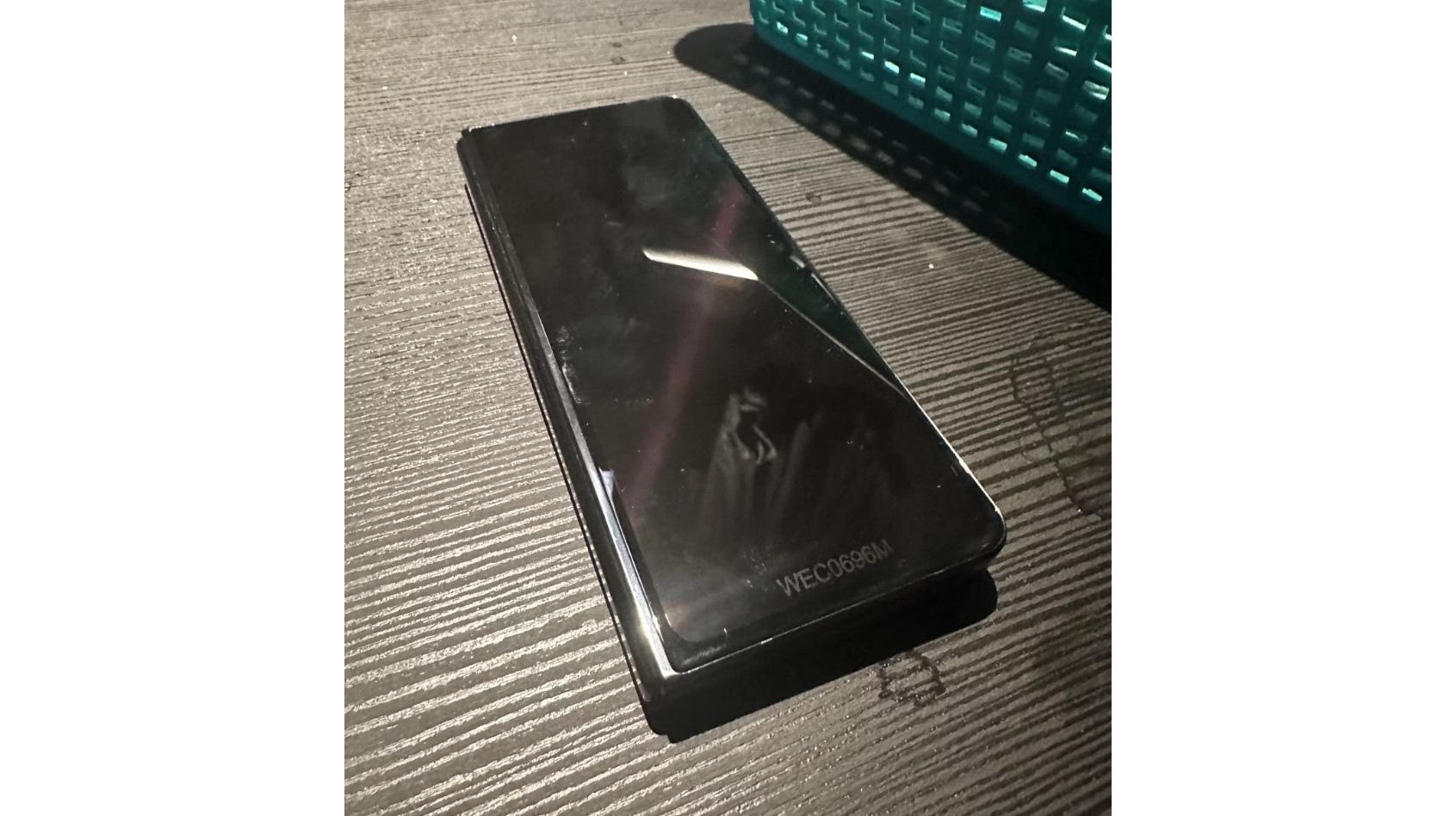 Supposed spyshot of the Galaxy Z Fold 5 front closed shared on Reddit