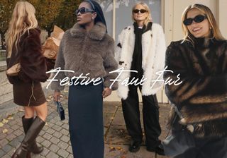 Influencers wearing faux fur coats