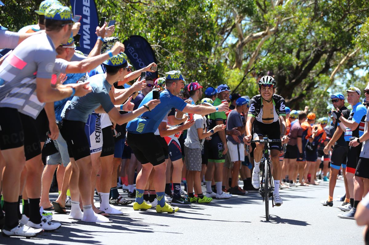 Lachlan Morton (Dimension Data) enjoying the Tour Down Under