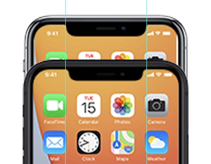 iPhone 12 vs iPhone 11 notch