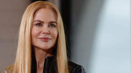 nicole kidman on a plain background