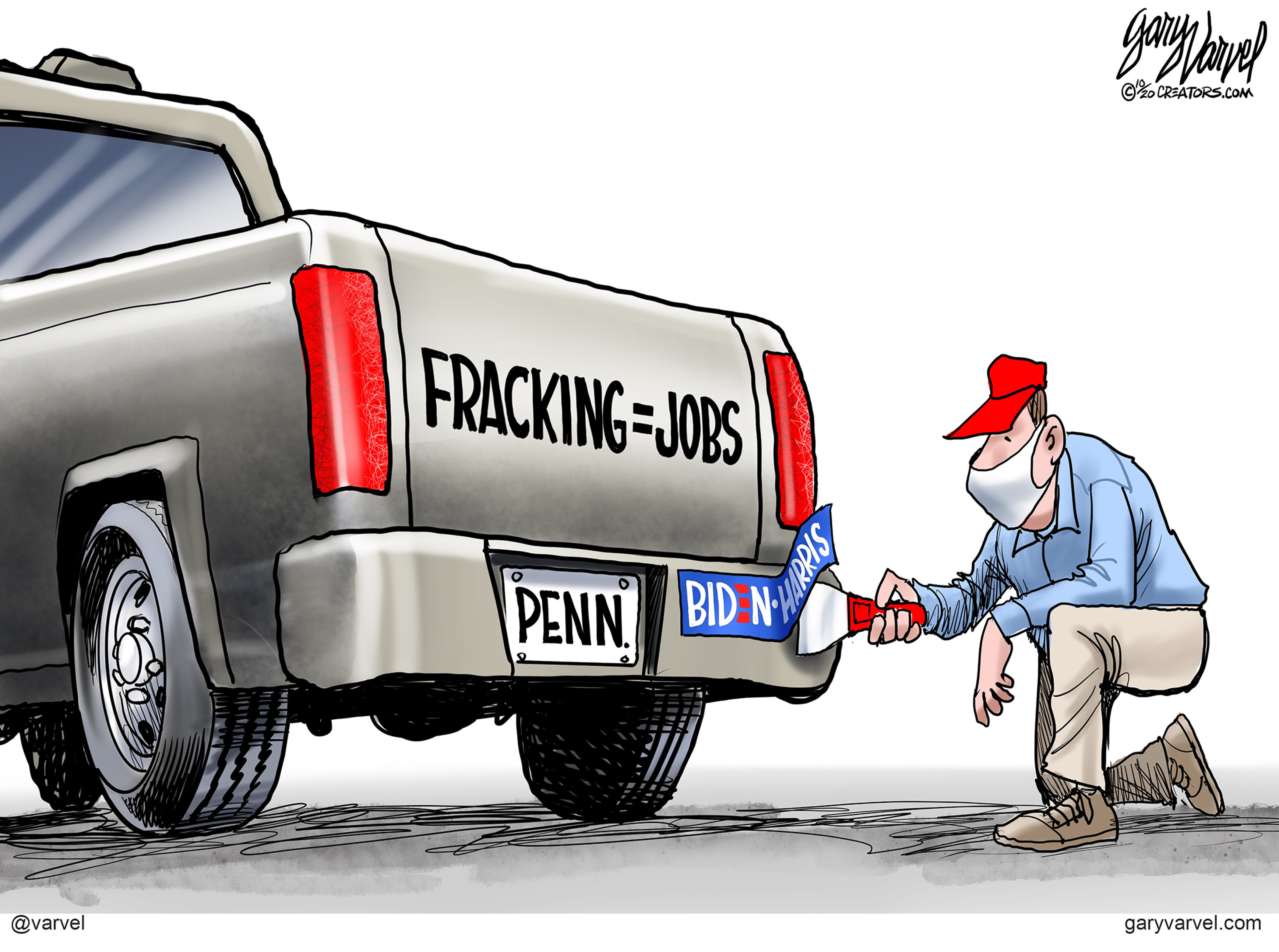 Political Cartoon U.S. Biden Fracking Pennsylvania | The Week