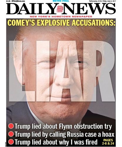 The New York Daily News&amp;#039; Friday cover.