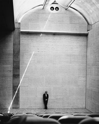 Portrait of Louis Kahn at the Kimbell Art Museum