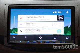Android Auto's Music interface. Credit: Jeremy Lips/Tom's Guide