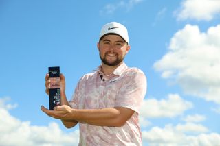 Alex Fitzpatrick holds the British Challenge trophy