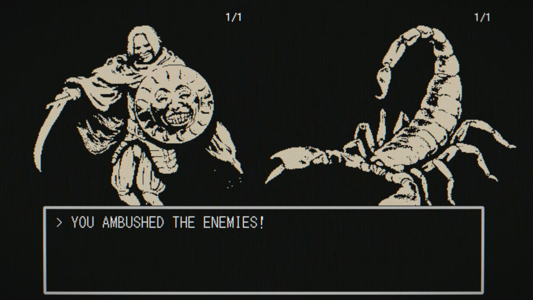 Demon lord reincarnation's encounter screen.