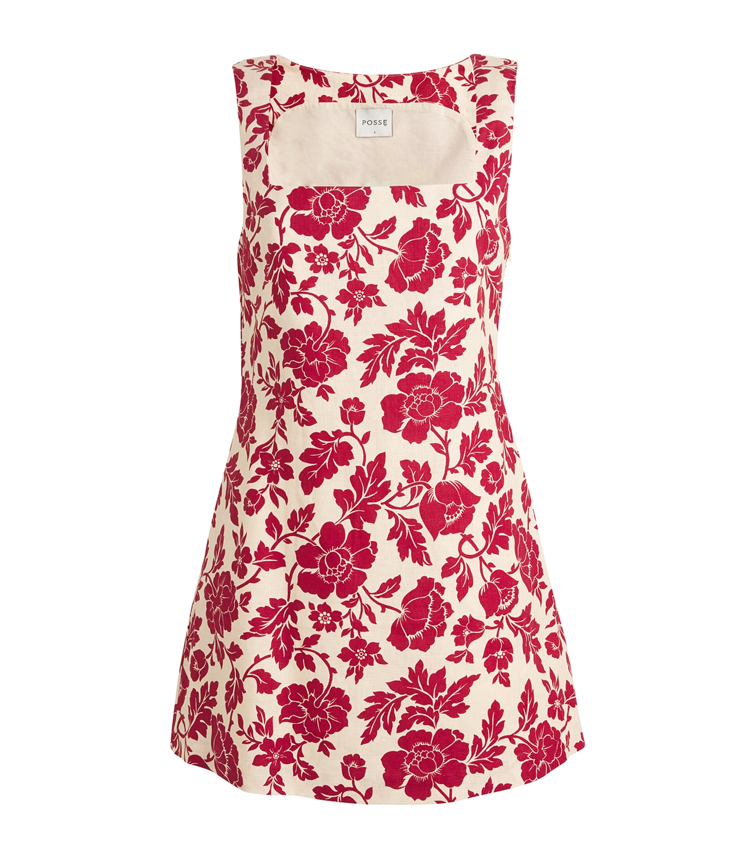 Linen Floral Alice Mini Dress