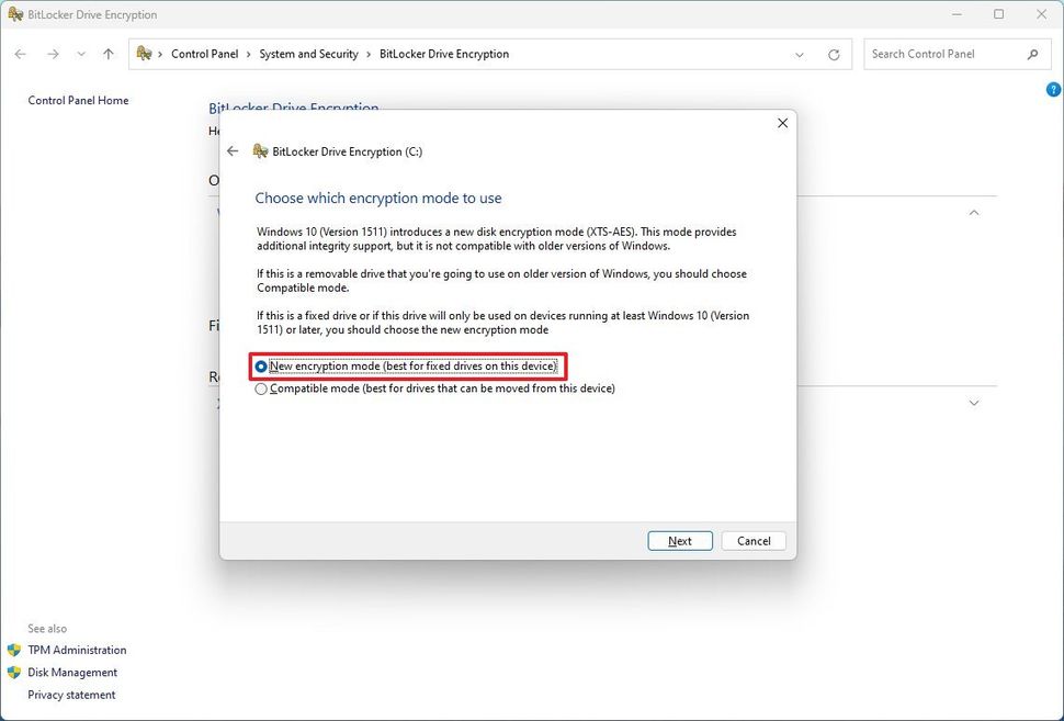 How to configure BitLocker encryption on Windows 11 | Windows Central