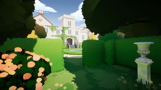 The stately manor and gardens from the game Botany Manor