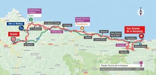 2019 Vuelta a Espana Stage 14 - Map