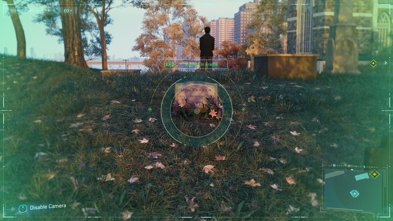 Spider-Man Secret Photo Op of Uncle Ben's grave