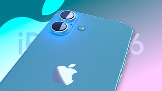 Blue iPhone 16 renders based on leaked schematics and rumors.