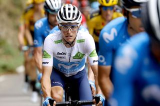 Movistar’s Enric Mas has a firm grip on the white jersey as the best young rider at the 2020 Vuelta a España but still has designs on a podium place in Madrid