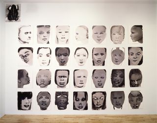 Art by Marlene Dumas, Betrayal, of many faces, on view in 'open-end' at Palazzo Grassi