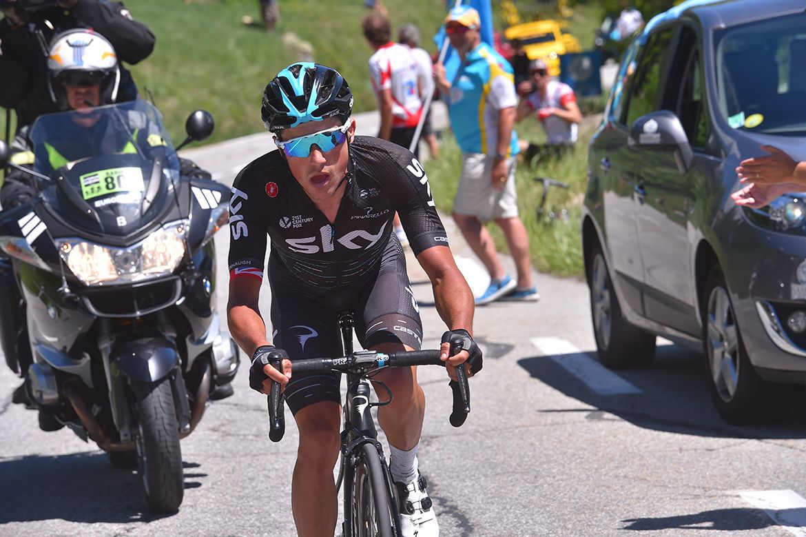 Peter Kennaugh (Sky) opens a winning gap.
