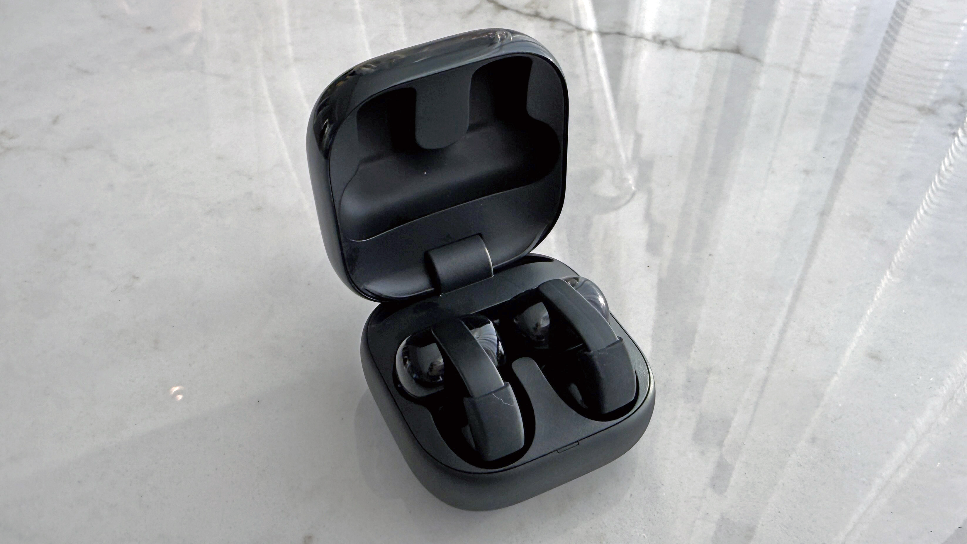 Sony LinkBuds Clip in their case