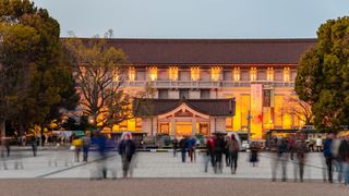 An exterior shot of the Tokyo National Museum in Tokyo, Japan