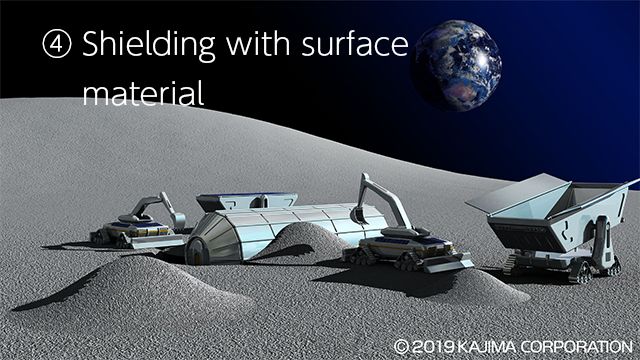 autonomous building of lunar base